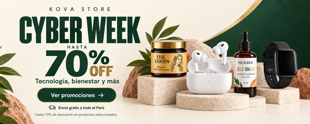 KOVA Store — Cyber Week, hasta 70% OFF en tecnología, bienestar y más