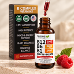 Vitamina B12 5000 mcg en Gotas — Complejo B Líquido Alta Potencia (Caja x2)
